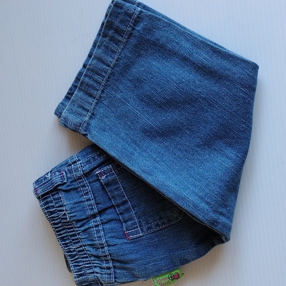 SESAME STREET Jeans Toddlers 2T Blue Denim Pants Four Pockets Pull On - Picture 4 of 4